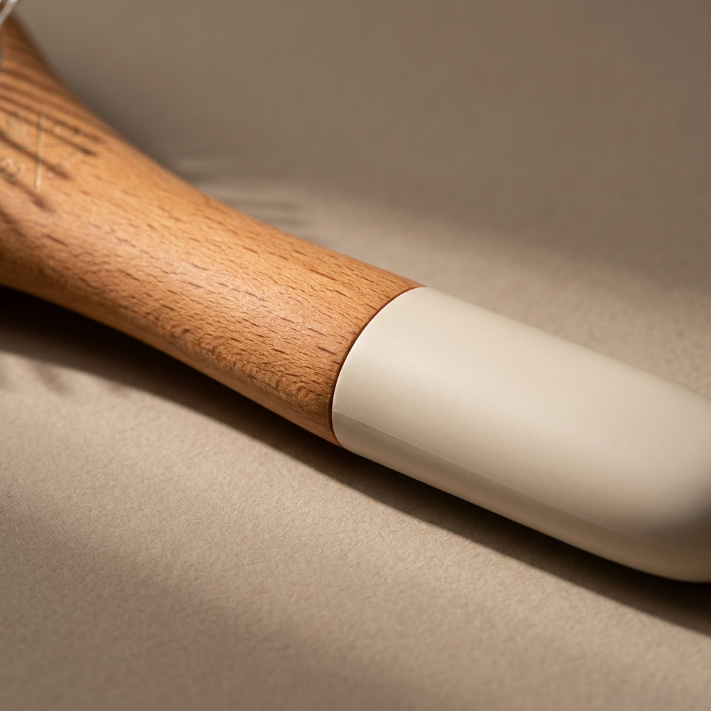 ✨ indoravi Cushioned Hairbrush with Presentation Box — A Wood-Look Handle & Rounded-Tip Pins for Your Everyday Dressing-Table Ritual