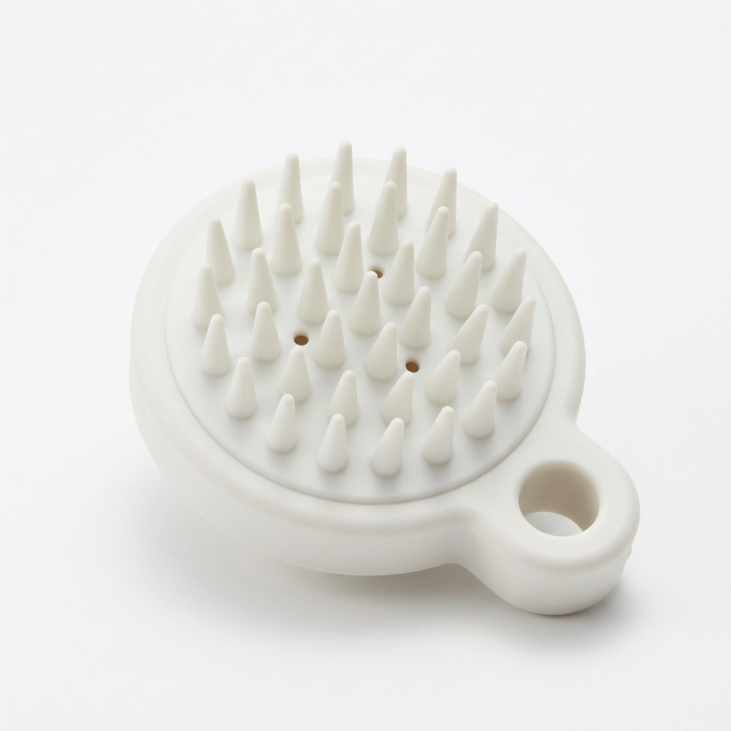 🫧 indoravi Silicone Shampoo Brush — A Softer Wash-Day Ritual with Palm-Fit Scalp Massage & Easy-Hang Design